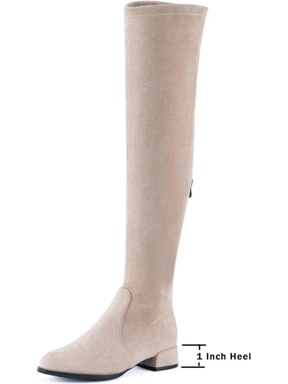 Stylish Over the Knee Suede Boots | Thigh High Block Heels | Winter Comfort